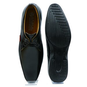 Set of 8 - ALMIANO Men Black color synthetic upper armix sole DERBYS P20