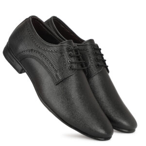 SET OF 4 – ALMIANO MEN BLACK/BROWN COLOR SYNTHETIC UPPER AIRMIX SOLE (ART NO.ADF 888 F BK)